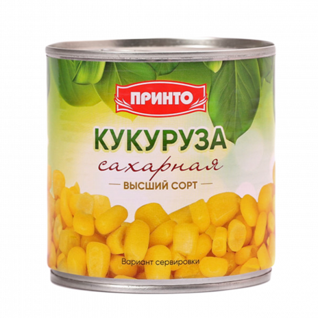 Кукуруза сахарная ПРИНТО  в/с 340 гр ж/б /12/